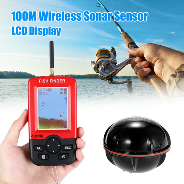 Digital Fish Finder Locator Sonar 0-100 FT Portable Alarme profondeur alerte boat dock